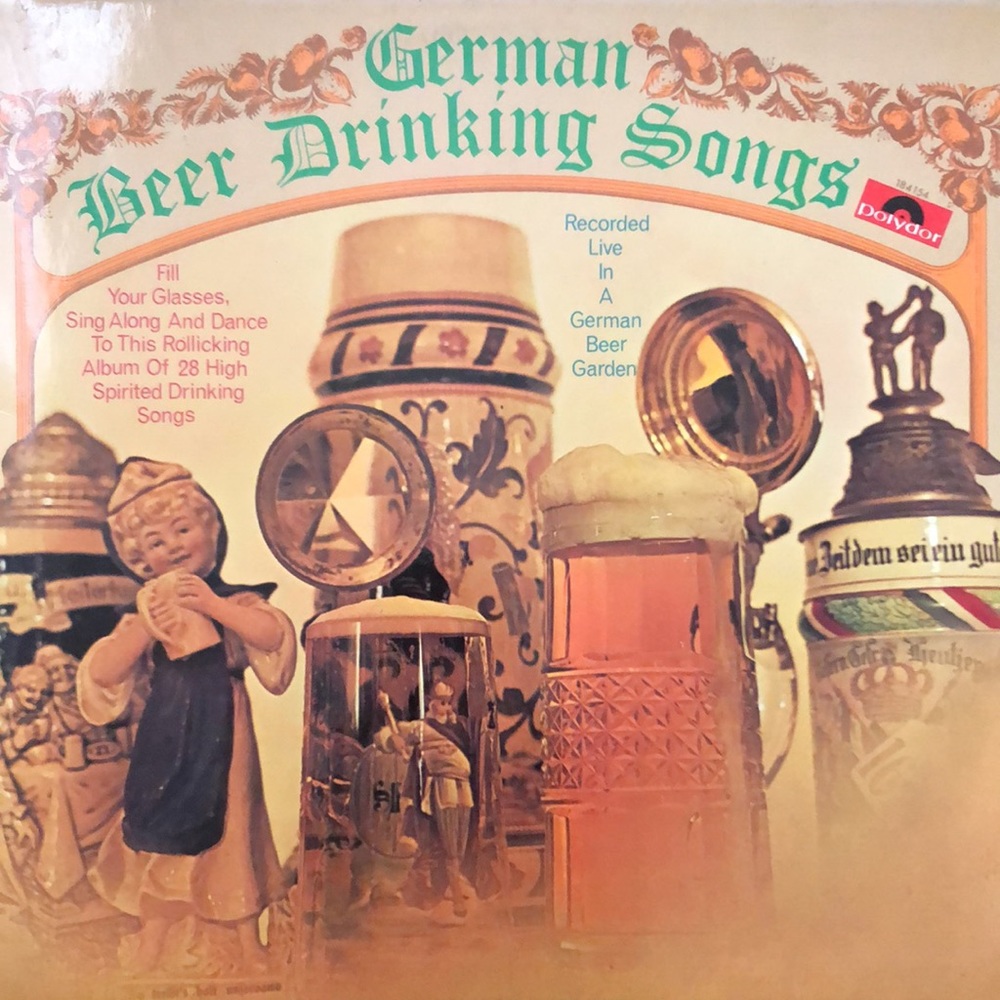 Anonymous Artists German Beer Drinking Songs Vinyl Lp
